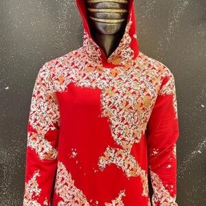 Men's Italian Fashion Long Sleeve
Gold/silver Rhinestone Red
Hoodie Animal Print